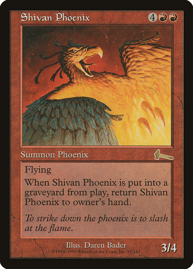 Shivan Phoenix [Urza's Legacy] | RetroPlay Games