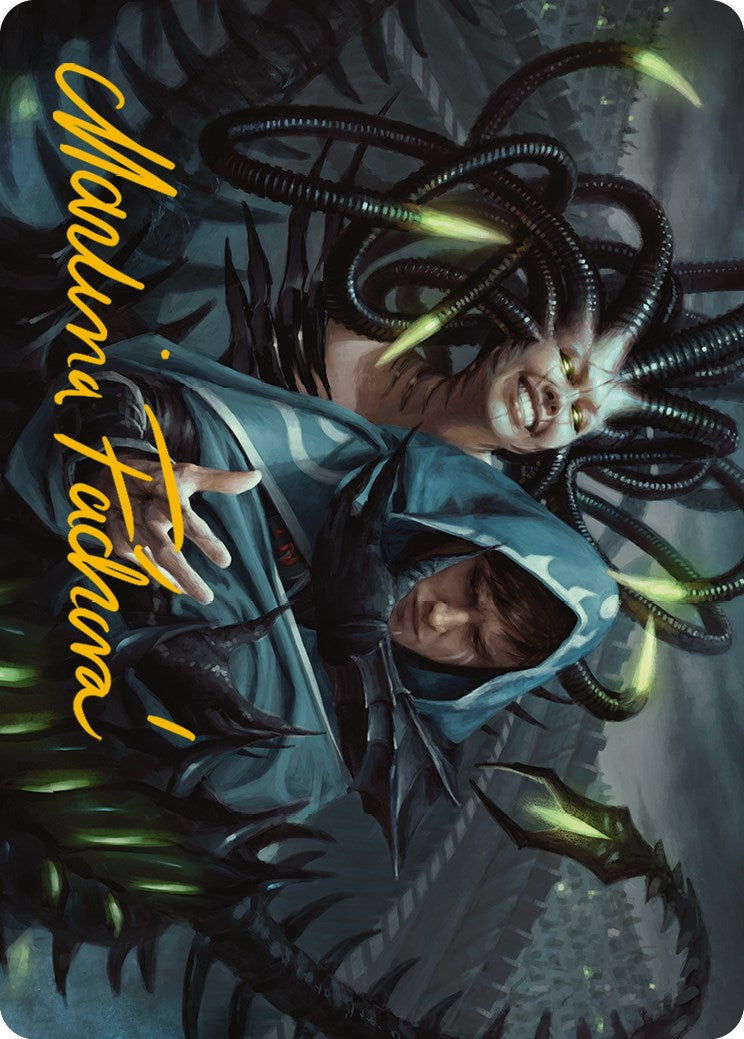 Phyrexian Arena Art Card (Gold-Stamped Signature) [Phyrexia: All Will Be One Art Series] | RetroPlay Games