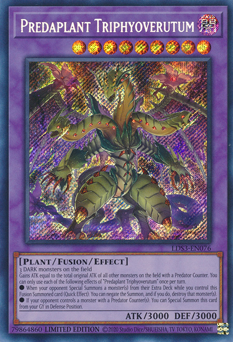 Predaplant Triphyoverutum [LDS3-EN076] Secret Rare | RetroPlay Games