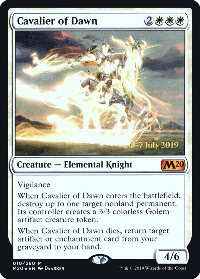 Cavalier of Dawn  [Core Set 2020 Prerelease Promos] | RetroPlay Games