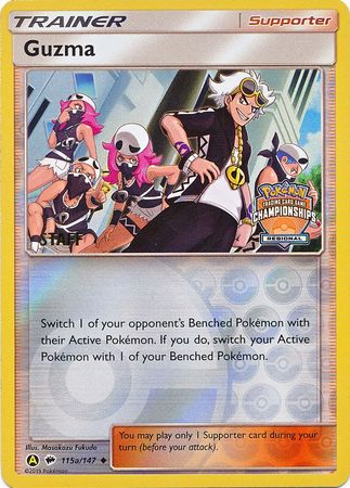 Guzma (115a/147) (Regional Championship Promo Staff) [Sun & Moon: Burning Shadows] | RetroPlay Games