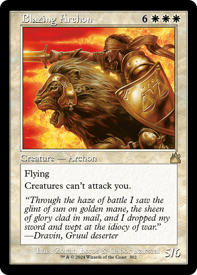 Blazing Archon (Retro Frame) [Ravnica Remastered] | RetroPlay Games
