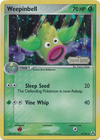 Weepinbell (47/92) (Stamped) [EX: Legend Maker] | RetroPlay Games