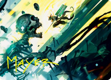 Repel the Vile Art Card (Gold-Stamped Signature) [Kamigawa: Neon Dynasty Art Series] | RetroPlay Games