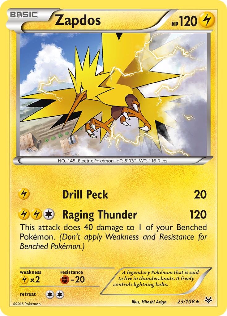 Zapdos (23/108) [XY: Roaring Skies] | RetroPlay Games