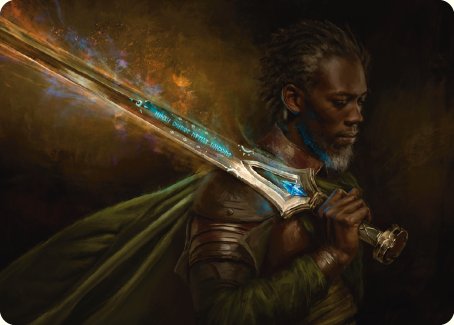 Anduril, Flame of the West Art Card [The Lord of the Rings: Tales of Middle-earth Art Series] | RetroPlay Games