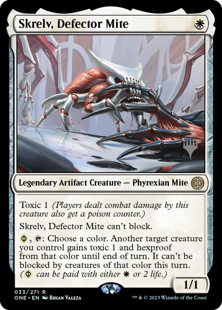 Skrelv, Defector Mite (Promo Pack) [Phyrexia: All Will Be One Promos] | RetroPlay Games