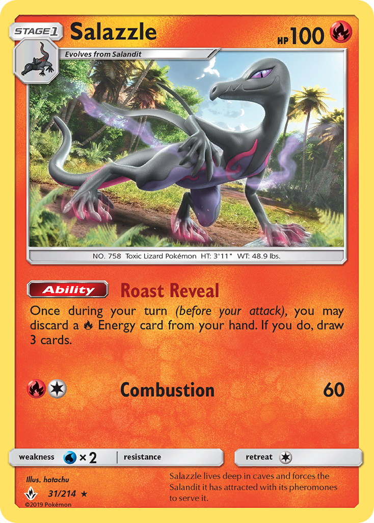 Salazzle (31/214) [Sun & Moon: Unbroken Bonds] | RetroPlay Games