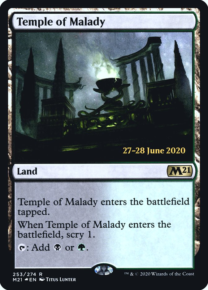 Temple of Malady  [Core Set 2021 Prerelease Promos] | RetroPlay Games