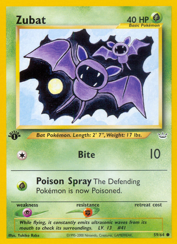 Zubat (59/64) [Neo Revelation 1st Edition] | RetroPlay Games