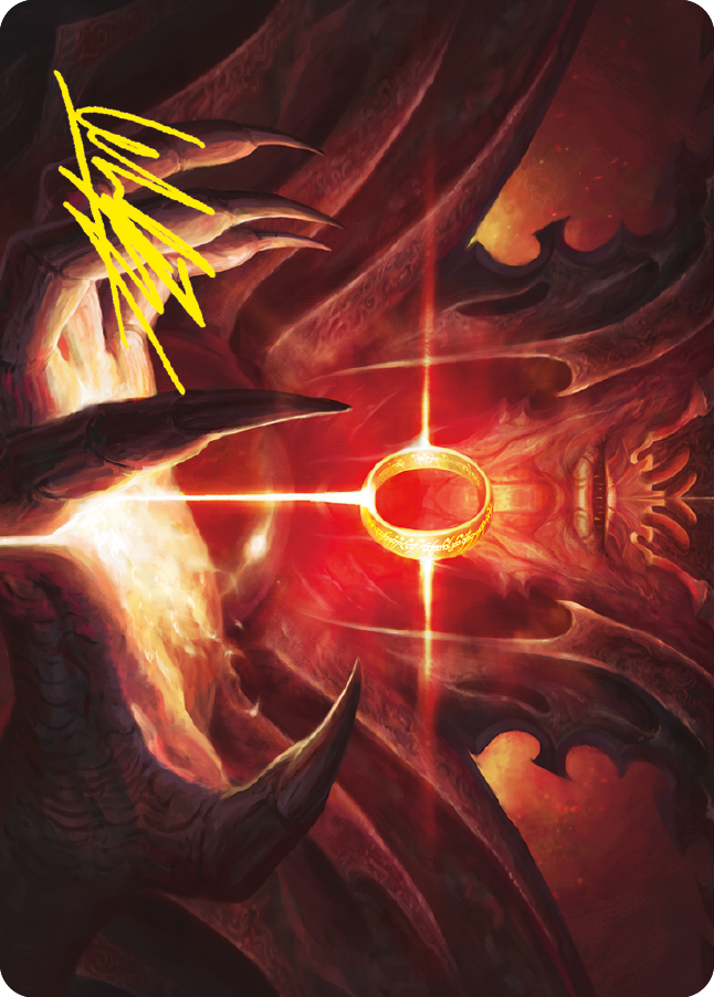 Sol Ring Art Card (Gold-Stamped Signature) [The Lord of the Rings: Tales of Middle-earth Art Series] | RetroPlay Games