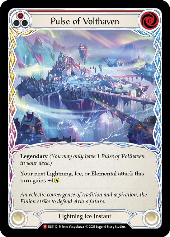 Pulse of Volthaven [ELE112] (Tales of Aria)  1st Edition Cold Foil | RetroPlay Games