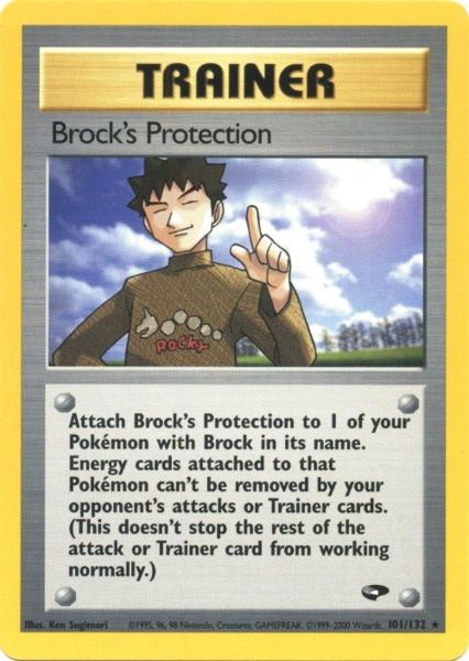 Brock's Protection (101/132) [Gym Challenge Unlimited] | RetroPlay Games