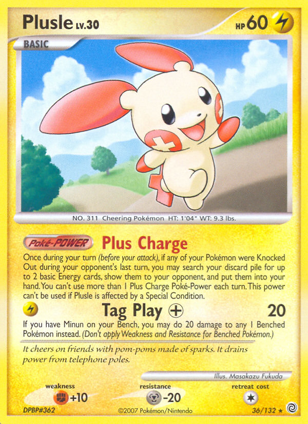 Plusle (36/132) [Diamond & Pearl: Secret Wonders] | RetroPlay Games