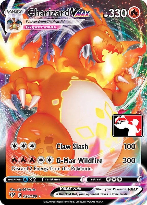 Charizard VMAX (020/189) [Prize Pack Series One] | RetroPlay Games
