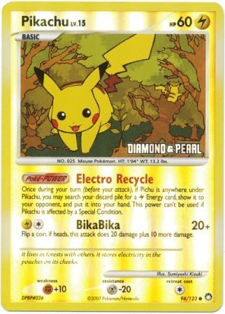 Pikachu (94/123) [Burger King Promos: 2008 Collection] | RetroPlay Games