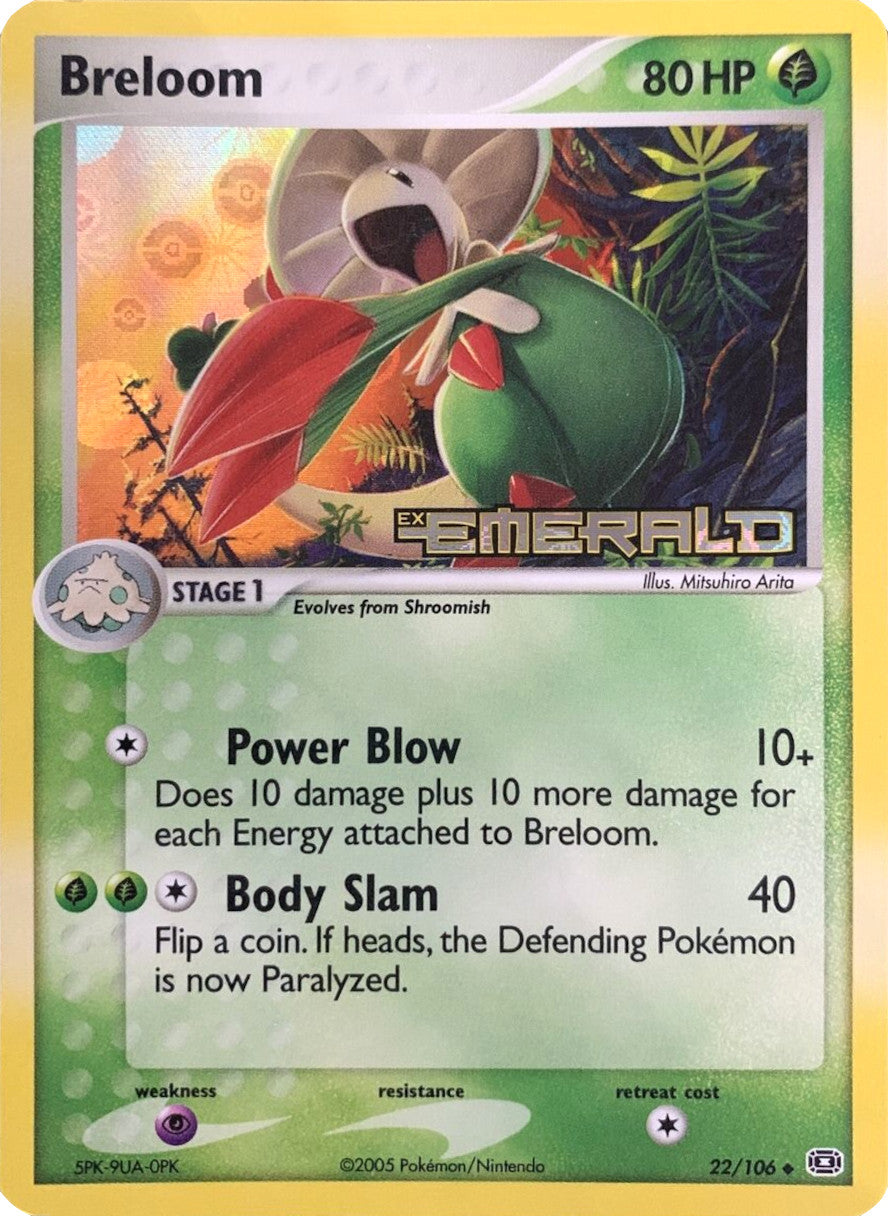 Breloom (22/106) (Stamped) [EX: Emerald] | RetroPlay Games