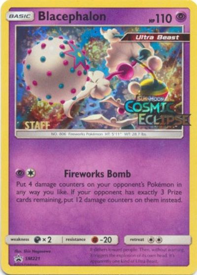 Blacephalon (SM221) (Staff Prerelease Promo) [Sun & Moon: Black Star Promos] | RetroPlay Games