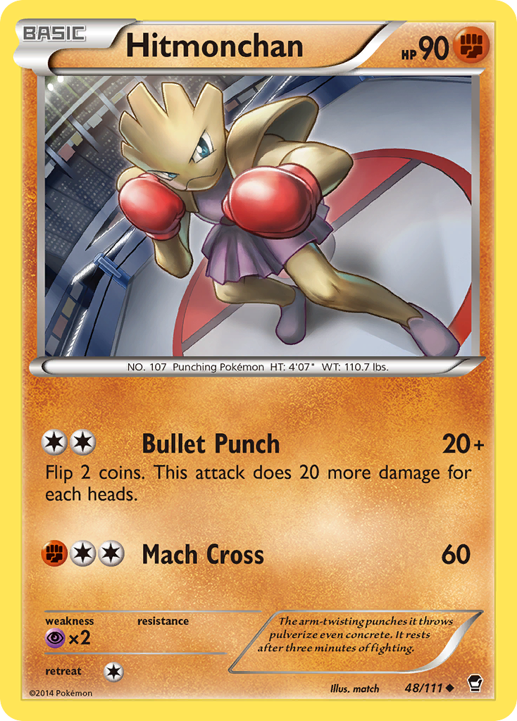 Hitmonchan (48/111) [XY: Furious Fists] | RetroPlay Games