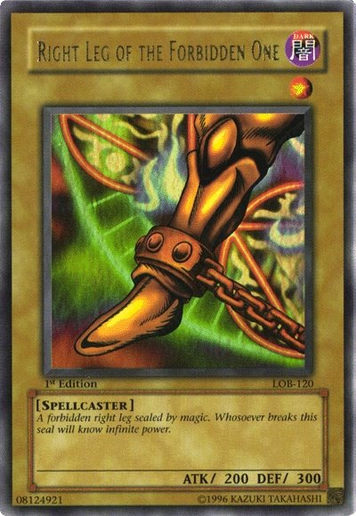 Right Leg of the Forbidden One [LOB-120] Ultra Rare | RetroPlay Games