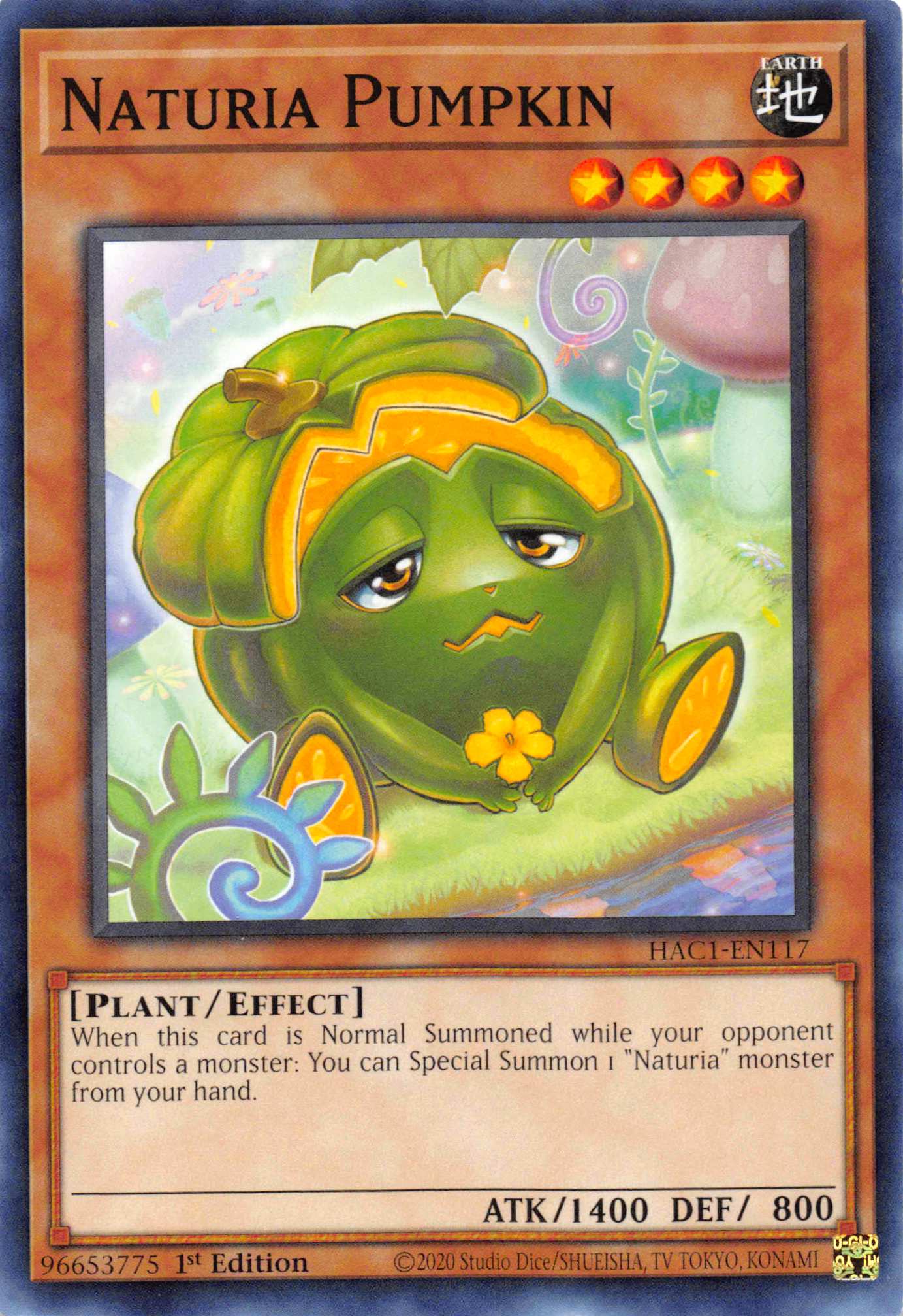 Naturia Pumpkin (Duel Terminal) [HAC1-EN117] Parallel Rare | RetroPlay Games