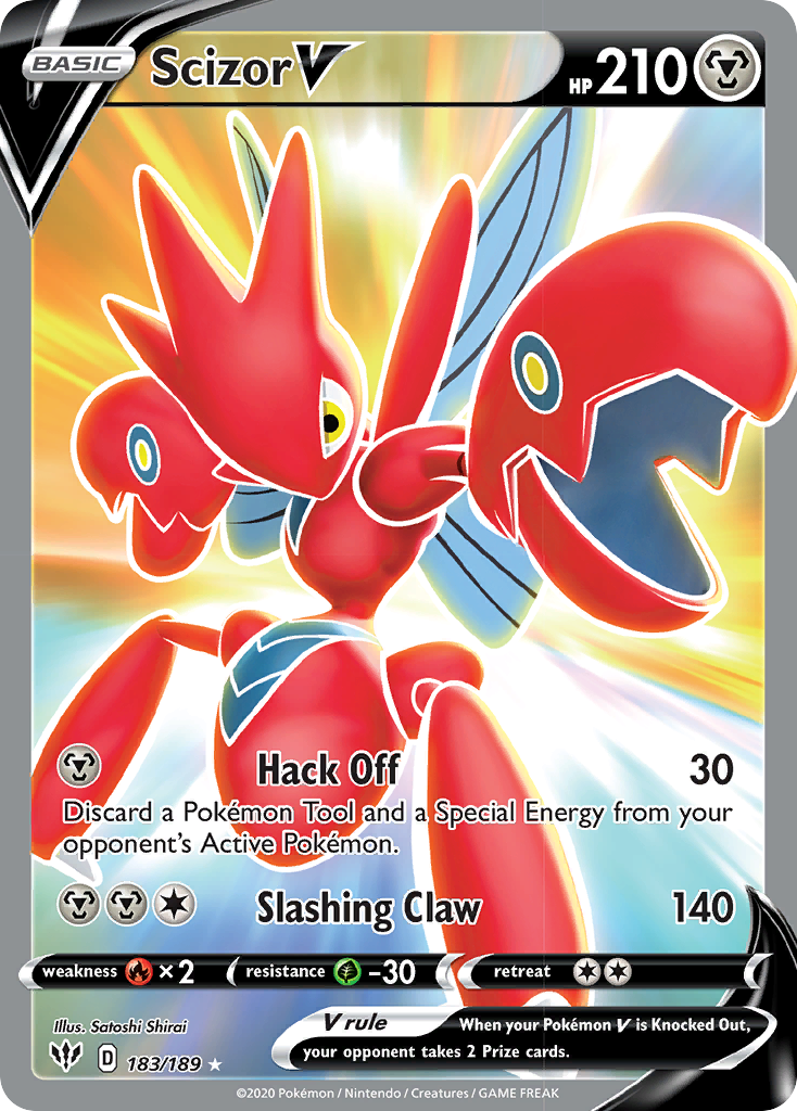 Scizor V (183/189) [Sword & Shield: Darkness Ablaze] | RetroPlay Games