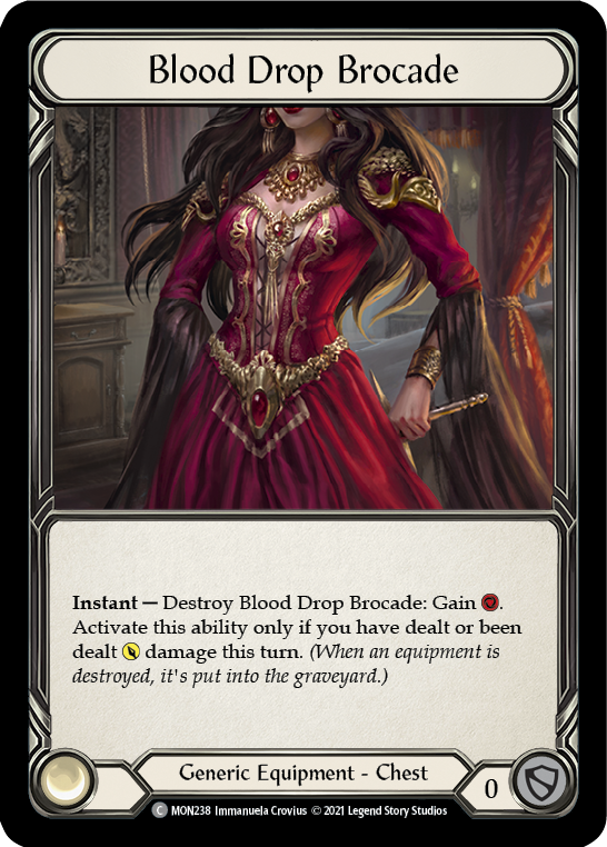 Blood Drop Brocade [MON238-CF] (Monarch)  1st Edition Cold Foil | RetroPlay Games