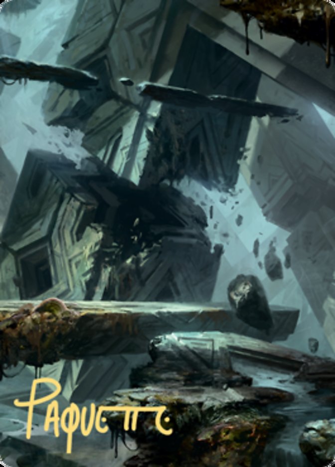 Swamp 3 Art Card (Gold-Stamped Signature) [Zendikar Rising Art Series] | RetroPlay Games