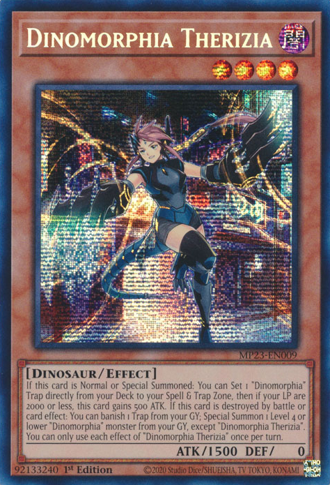 Dinomorphia Therizia [MP23-EN009] Prismatic Secret Rare | RetroPlay Games