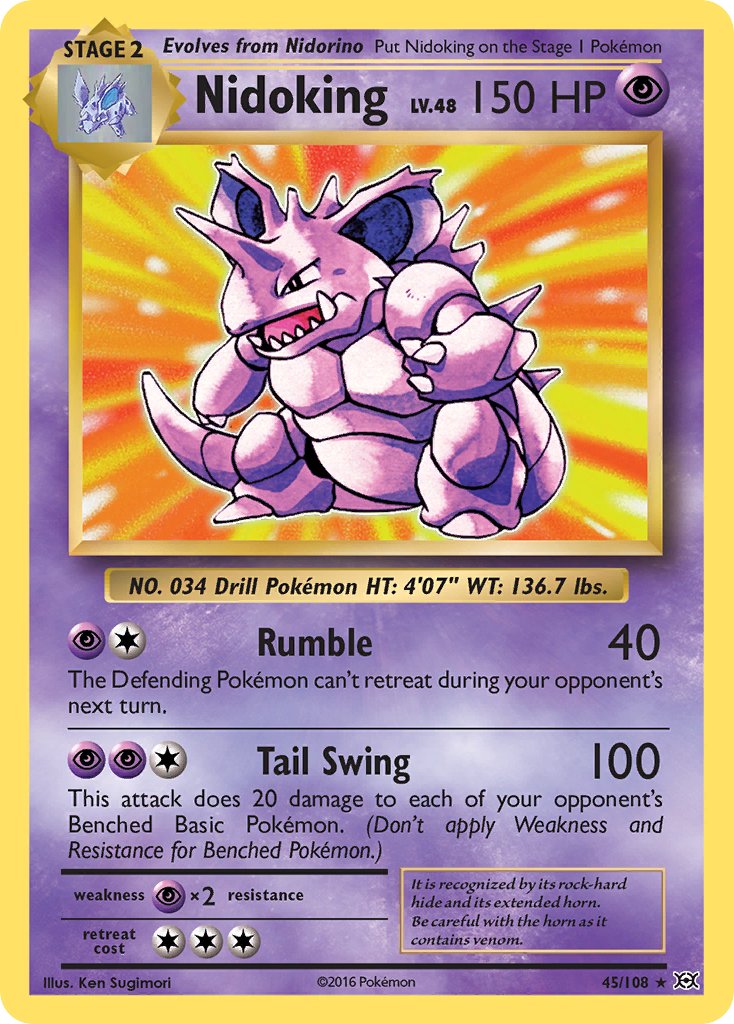 Nidoking (45/108) (Theme Deck Exclusive) [XY: Evolutions] | RetroPlay Games