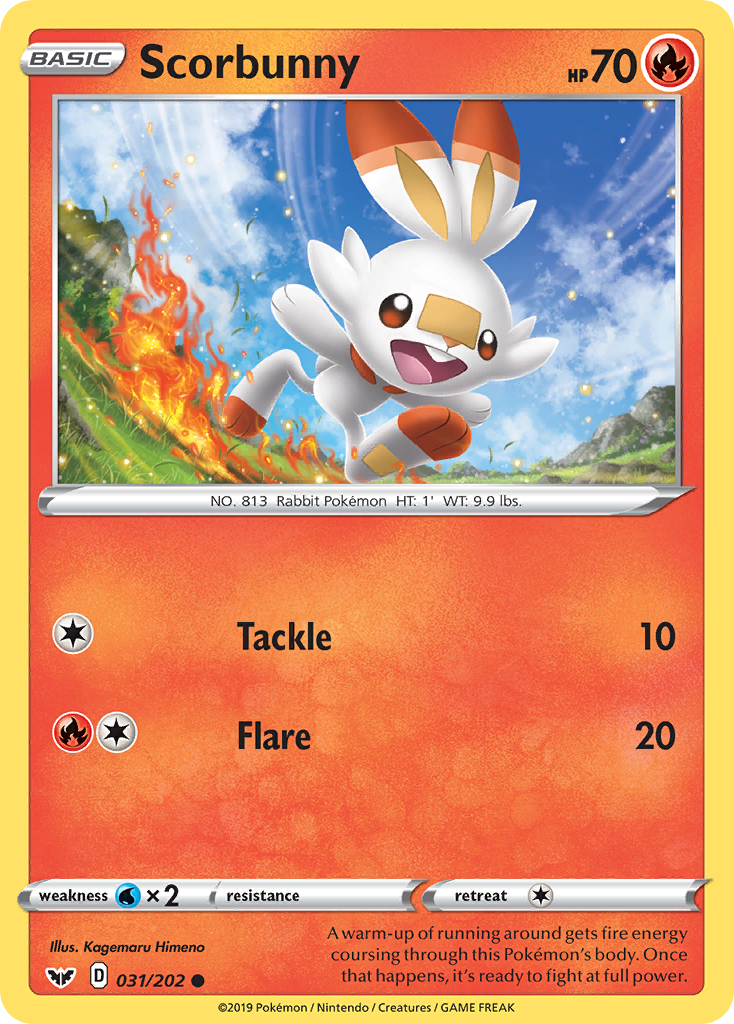 Scorbunny (031/202) [Sword & Shield: Base Set] | RetroPlay Games