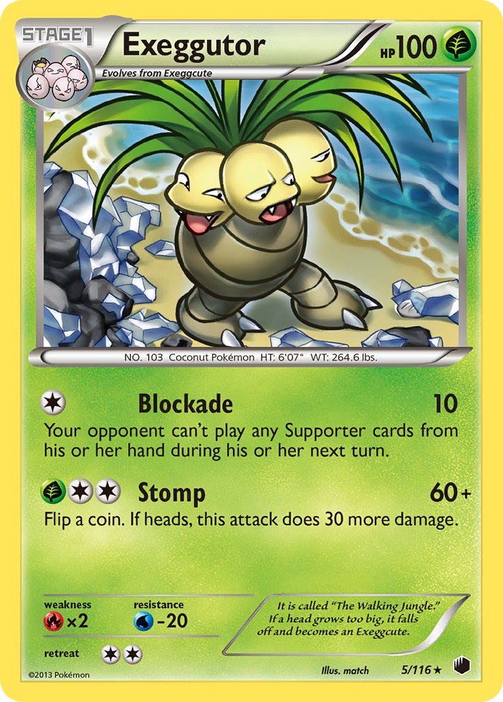 Exeggutor (5/116) [Black & White: Plasma Freeze] | RetroPlay Games