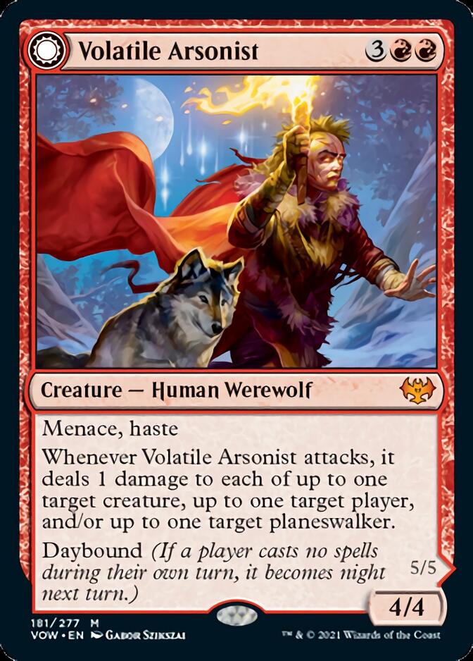 Volatile Arsonist // Dire-Strain Anarchist [Innistrad: Crimson Vow] | RetroPlay Games