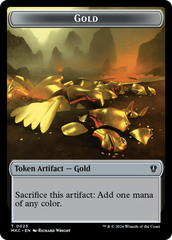 Gold // Lightning Rager Double-Sided Token [Murders at Karlov Manor Commander Tokens] | RetroPlay Games