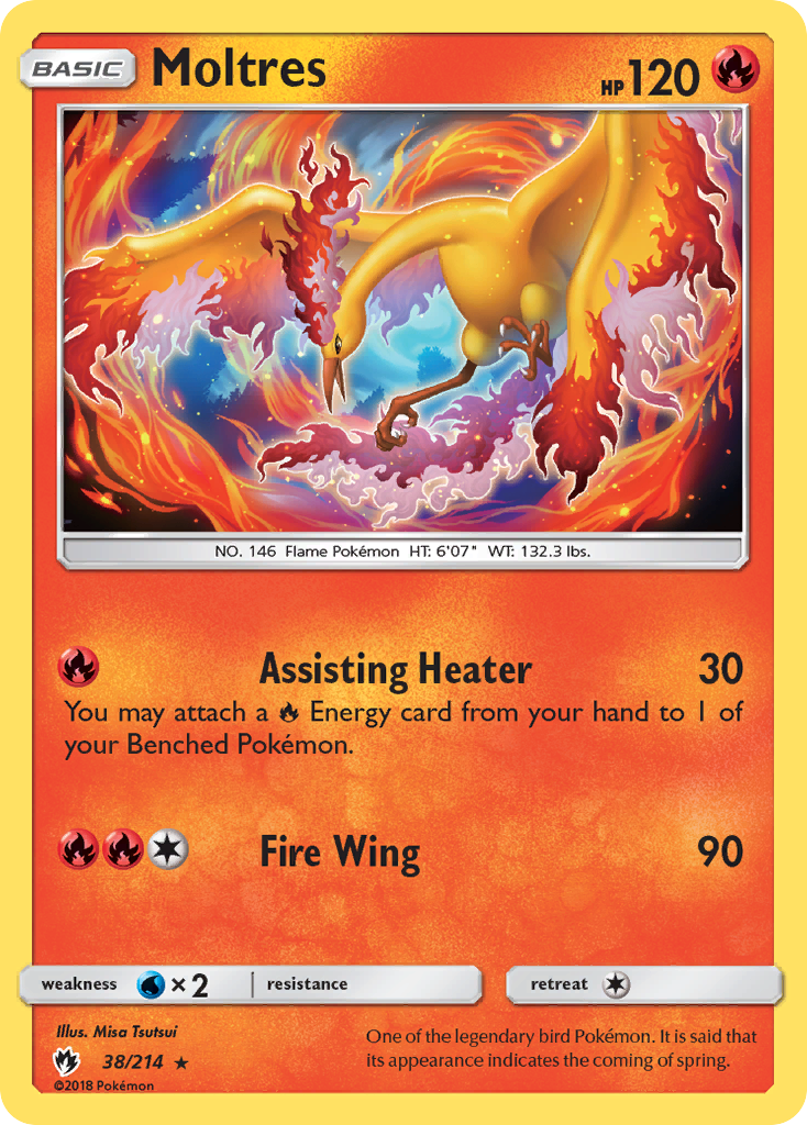 Moltres (38/214) [Sun & Moon: Lost Thunder] | RetroPlay Games