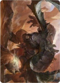 Moraug, Fury of Akoum Art Card [Zendikar Rising Art Series] | RetroPlay Games