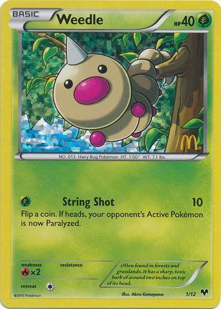 Weedle (1/12) [McDonald's Promos: 2014 Collection] | RetroPlay Games