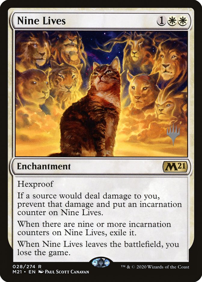 Nine Lives (Promo Pack) [Core Set 2021 Promos] | RetroPlay Games