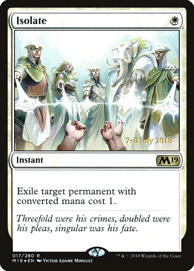 Isolate  [Core Set 2019 Prerelease Promos] | RetroPlay Games