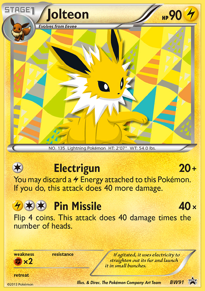 Jolteon (BW91) [Black & White: Black Star Promos] | RetroPlay Games