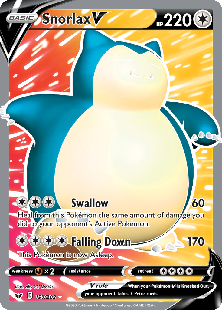 Snorlax V (197/202) [Sword & Shield: Base Set] | RetroPlay Games