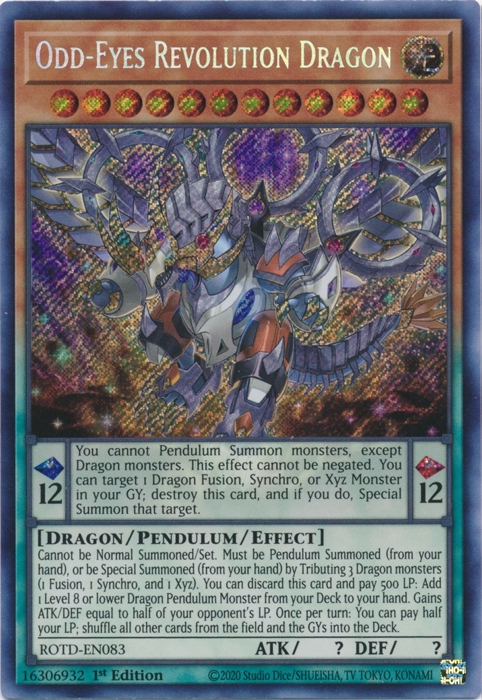 Odd-Eyes Revolution Dragon [ROTD-EN083] Secret Rare | RetroPlay Games