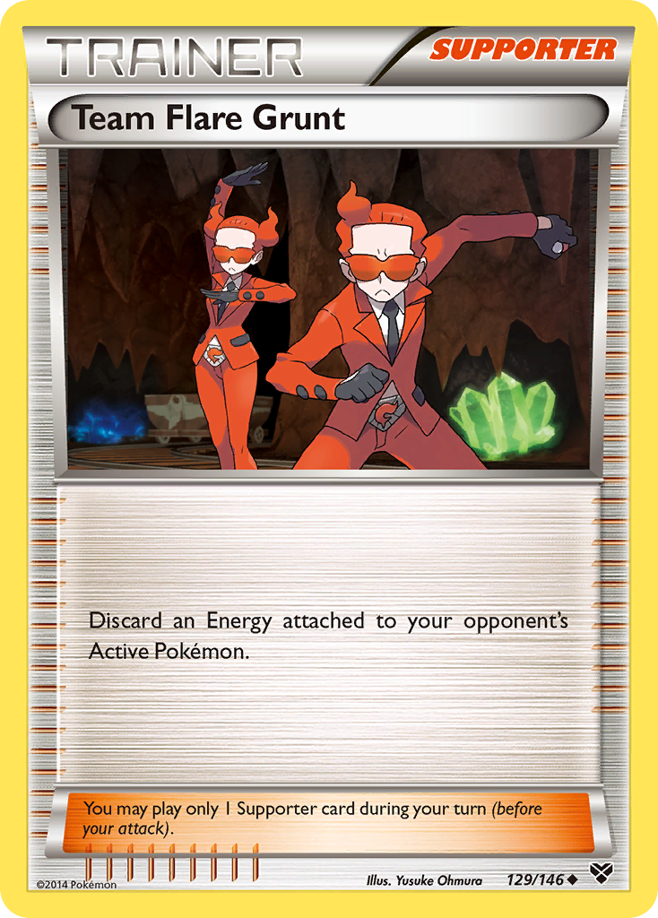 Team Flare Grunt (129/146) [XY: Base Set] | RetroPlay Games