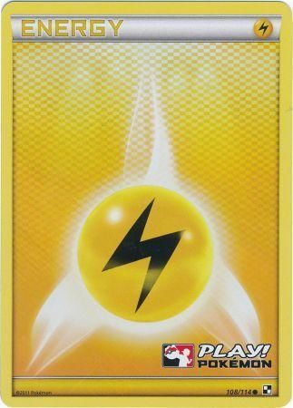 Lightning Energy (108/114) (Play Pokemon Promo) [Black & White: Base Set] | RetroPlay Games