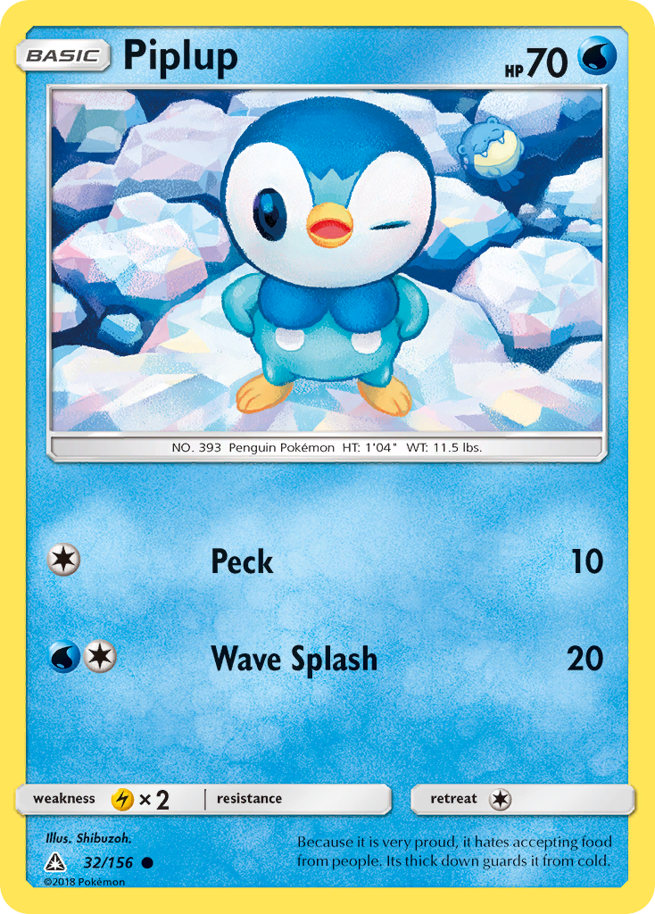 Piplup (32/156) [Sun & Moon: Ultra Prism] | RetroPlay Games