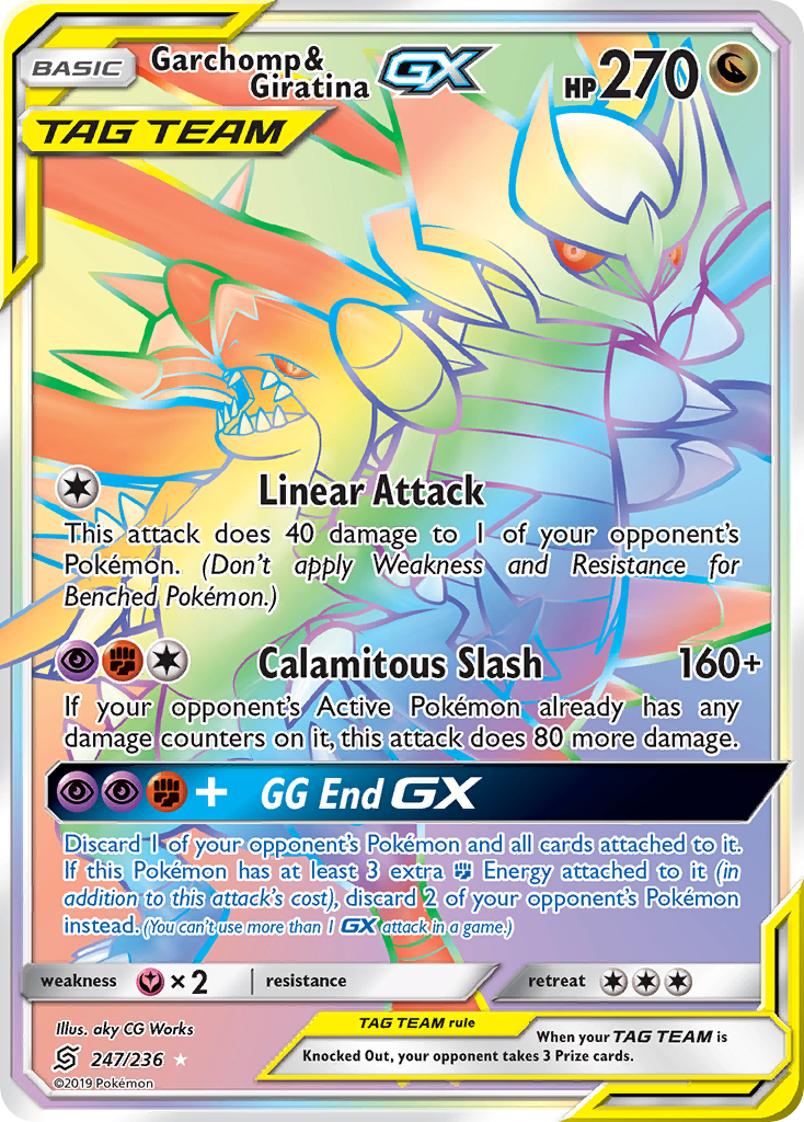 Garchomp & Giratina GX (247/236) [Sun & Moon: Unified Minds] | RetroPlay Games