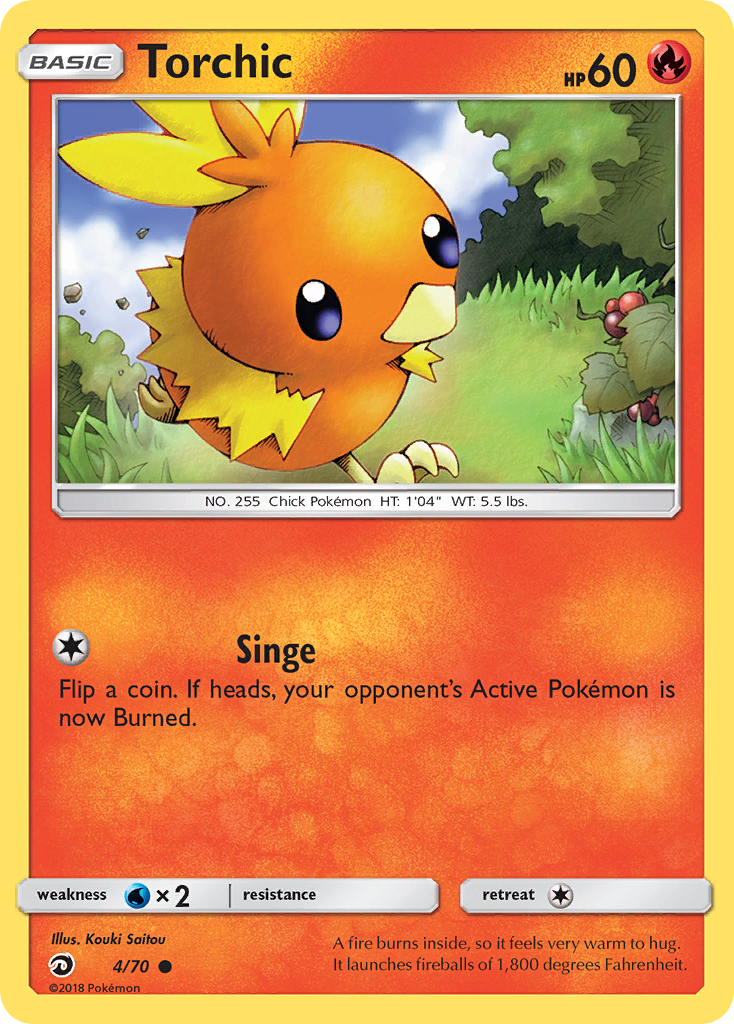 Torchic (4/70) [Sun & Moon: Dragon Majesty] | RetroPlay Games