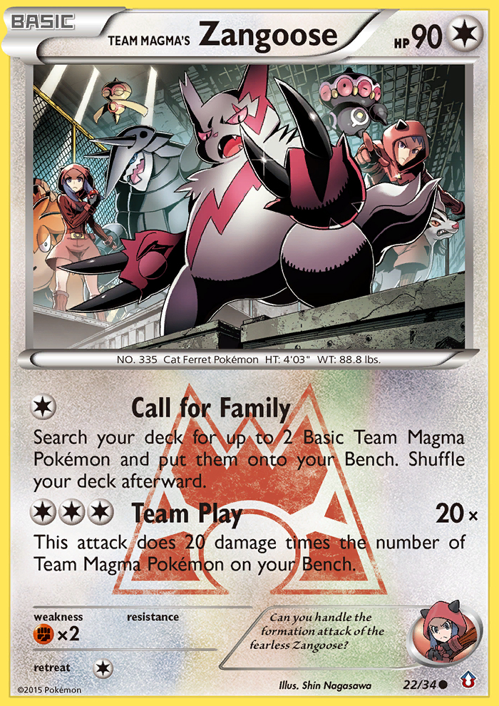 Team Magma's Zangoose (22/34) [XY: Double Crisis] | RetroPlay Games