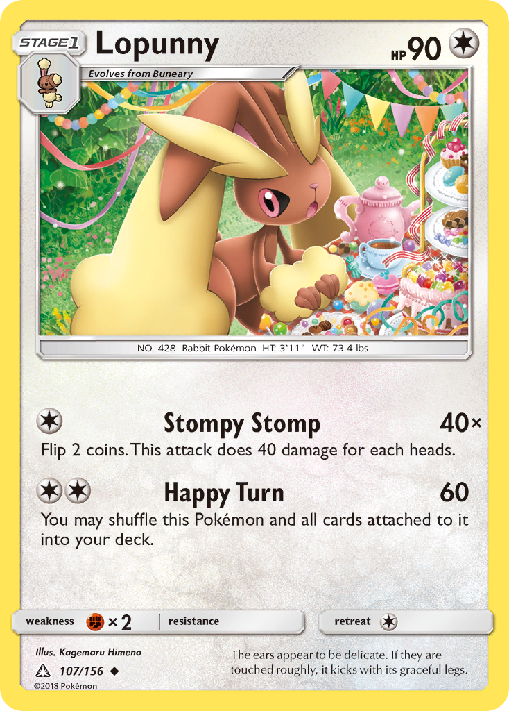 Lopunny (107/156) [Sun & Moon: Ultra Prism] | RetroPlay Games