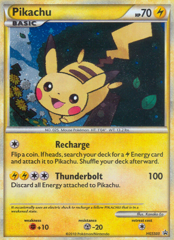 Pikachu (HGSS03) [HeartGold & SoulSilver: Black Star Promos] | RetroPlay Games